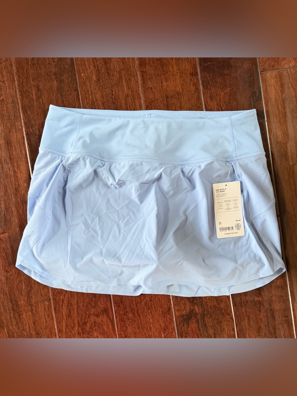 💙 Athleta Run With It 14” Skort in a beautiful Swallowtail Blue NWT | L | 💙